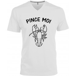 T-shirt homme Col V Pince Moi Cadeau D'amour