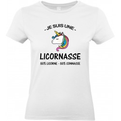 T-shirt femme Col Rond Je suis une Licornasse
