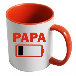 Mug Papa batterie à plat CADEAU D AMOUR