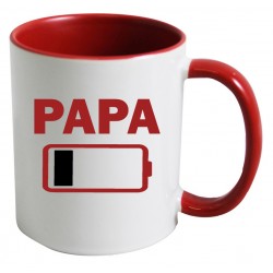 Mug Papa batterie à plat CADEAU D AMOUR