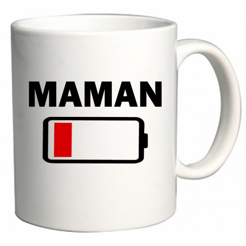 Mug Maman batterie à plat CADEAU D AMOUR