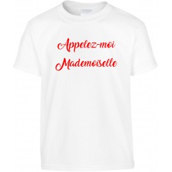 T-shirt enfant Appelez moi Mademoiselle