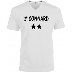 T-shirt homme Col V Connard 2 étoiles CADEAU D AMOUR