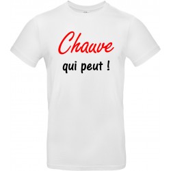 T-shirt homme Col Rond Chauve qui peut ! Cadeau D'amour