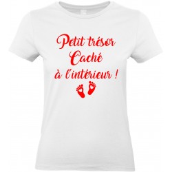 T-shirt femme Col Rond Petit trésor Caché à l’intérieur !