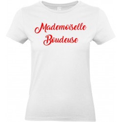 T-shirt femme Col Rond Mademoiselle Boudeuse