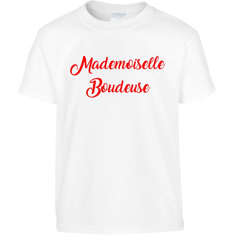 T-shirt enfant Mademoiselle Boudeuse CADEAU D AMOUR