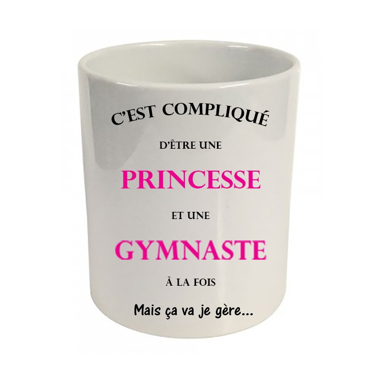 Pot à crayons c'est compliqué d'être une princesse et une gymnaste à la fois Cadeau D'amour