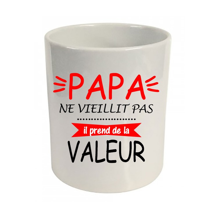 Pot à crayons papa ne vieillit pas il prend de la valeur Cadeau D'amour