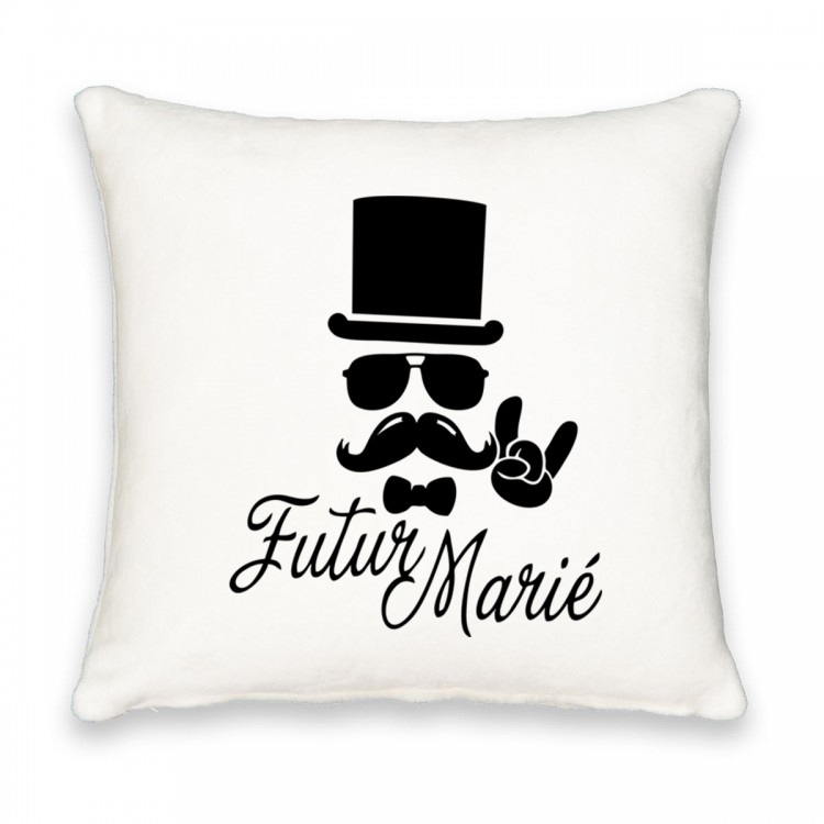 Coussin carré futur marié CADEAU D AMOUR