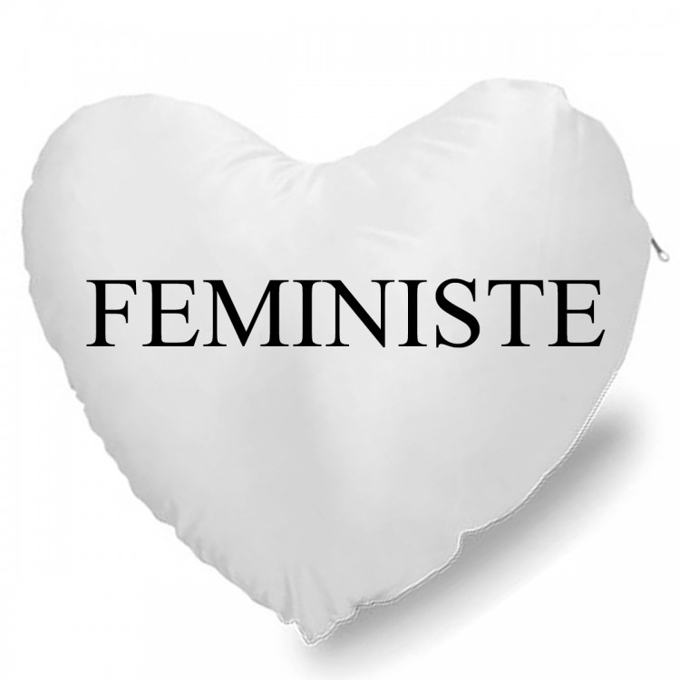 Coussin Cœur FEMINISTE CADEAU D AMOUR