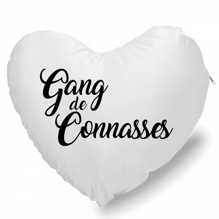 Coussin Cœur gang de connasses CADEAU D AMOUR