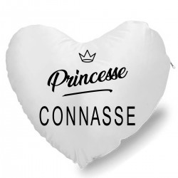 Coussin Cœur Princesse Connasse CADEAU D AMOUR