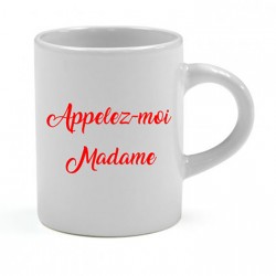 Mini tasse expresso Appelez-moi Madame Cadeau D'amour