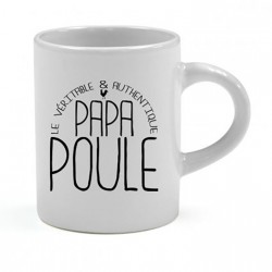 Mini tasse expresso Le véritable & authentique Papa Poule Cadeau D'amour