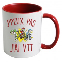 Mug J'peux pas J'ai VTT CADEAU D AMOUR