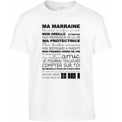 T-shirt enfant Marraine CADEAU D AMOUR