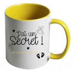 Mug j'ai un secret vous allez être tata et tonton CADEAU D AMOUR