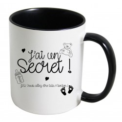 Mug j'ai un secret vous allez être tata et tonton CADEAU D AMOUR