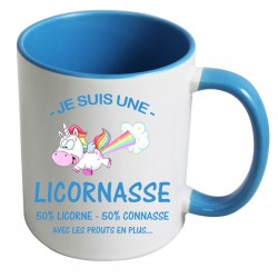 Mug Je suis une licornasse avec les prouts en plus CADEAU D AMOUR