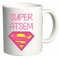 Mug super atsem logo superman Cadeau D'amour