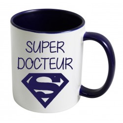Mug super docteur logo superman CADEAU D AMOUR