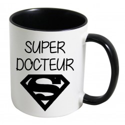 Mug super docteur logo superman CADEAU D AMOUR