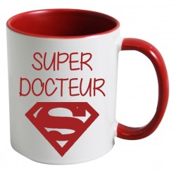 Mug super docteur logo superman CADEAU D AMOUR
