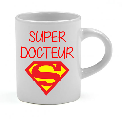 Tasse expresso super docteur logo superman Cadeau D'amour