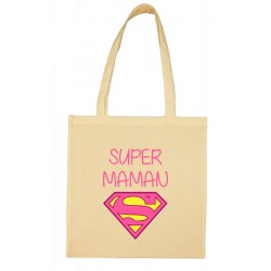 Tote bag super maman logo superman CADEAU D AMOUR