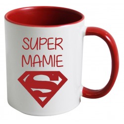Mug super super mamie logo superman CADEAU D AMOUR