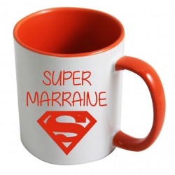 Mug super marraine logo superman CADEAU D AMOUR