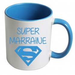 Mug super marraine logo superman CADEAU D AMOUR