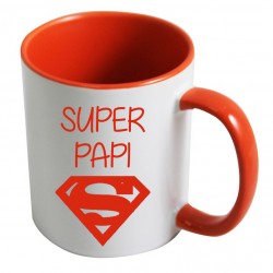 Mug super papi superman CADEAU D AMOUR