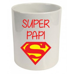 Pot à crayons super papi superman Cadeau D'amour