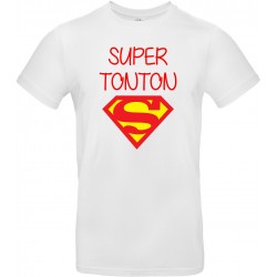 T-shirt homme Col Rond super tonton superman