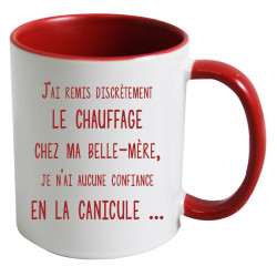 Mug j'ai remis discrètement le chauffage chez ma belle mère CADEAU D AMOUR