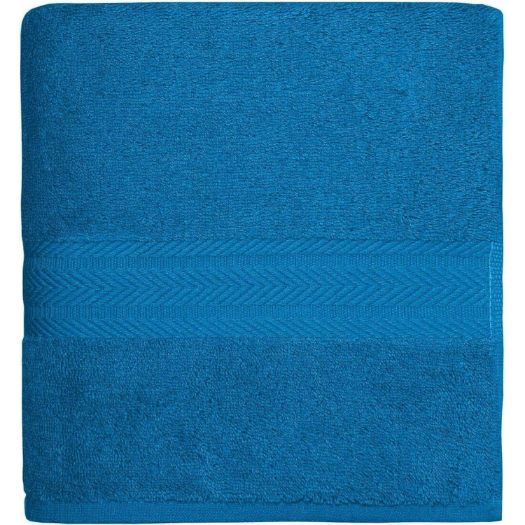 Serviette éponge coton 550g Bleu Océan Sensei Maison