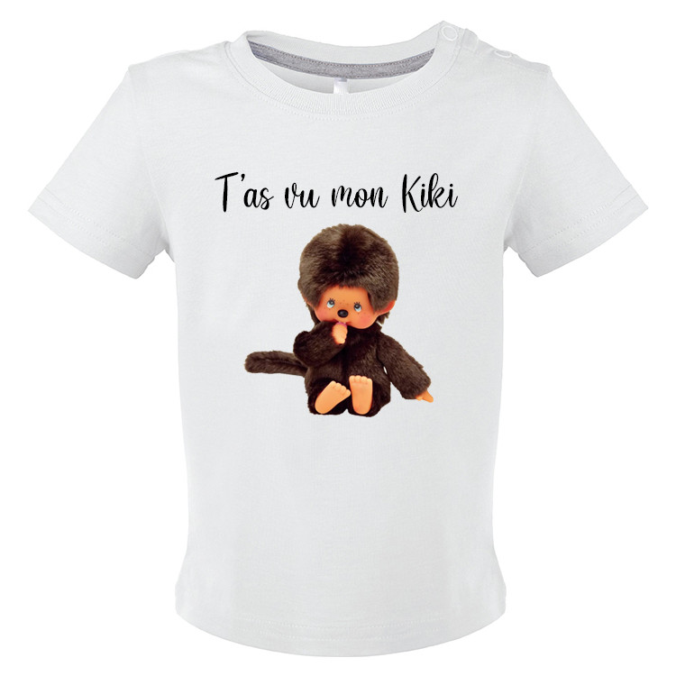 T-shirt bébé T'as vu mon kiki CADEAU D AMOUR