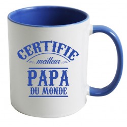 Mug Certifié meilleur Papa du Monde CADEAU D AMOUR