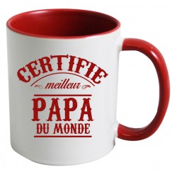Mug Certifié meilleur Papa du Monde CADEAU D AMOUR
