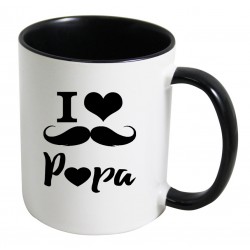 Mug I love Papa moustache CADEAU D AMOUR