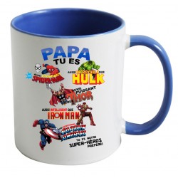 Mug Papa tu es notre Super-héros préféré!! CADEAU D AMOUR