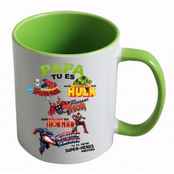 Mug Papa tu es notre Super-héros préféré!! CADEAU D AMOUR