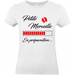 T-shirt femme Col Rond Petite Merveille en Préparation...