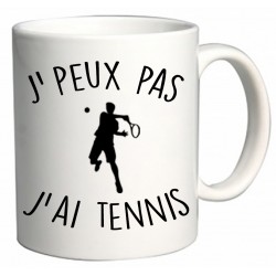 Mug J'peux pas J'ai Tennis