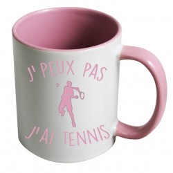 Mug J'peux pas J'ai Tennis CADEAU D AMOUR