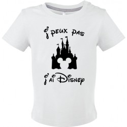 T-shirt bébé J'peux pas J'ai Disney