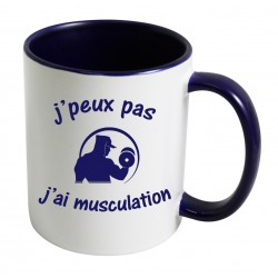 Mug J'peux pas J'ai musculation CADEAU D AMOUR