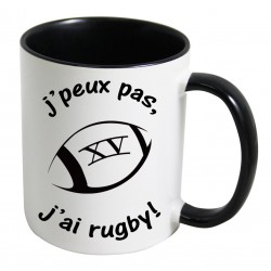 Mug J'peux pas J'ai Rugby ! CADEAU D AMOUR